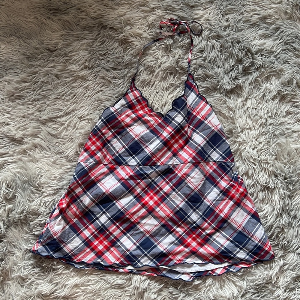 Old Navy Gingham Halter Top